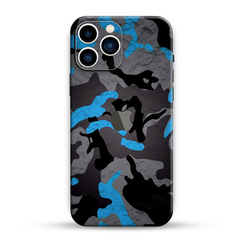 Blue Pattern Camo Mobile Skin