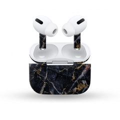 Black Gold Marble Skin For Apple Buds