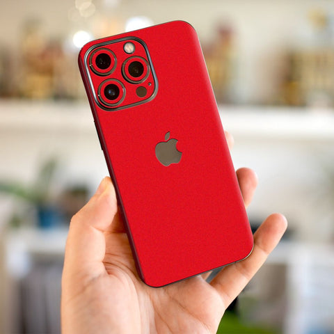 Red Matte Mobile Skin