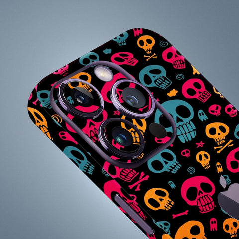 Neon Skulls Mobile Skin