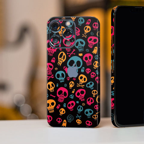 Neon Skulls Mobile Skin