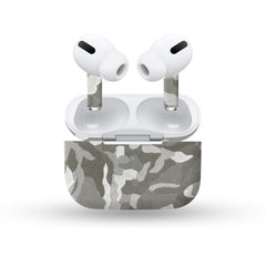 Silver Texture Camo Skin For Apple Buds