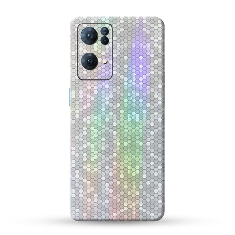 Rainbow Honeycomb Skin For Oppo