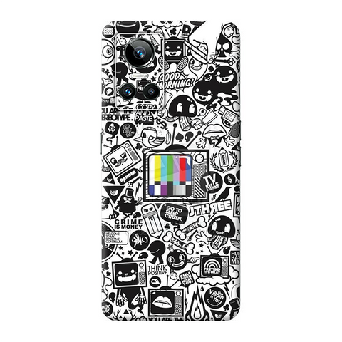 TV Graffiti Skin For Realme