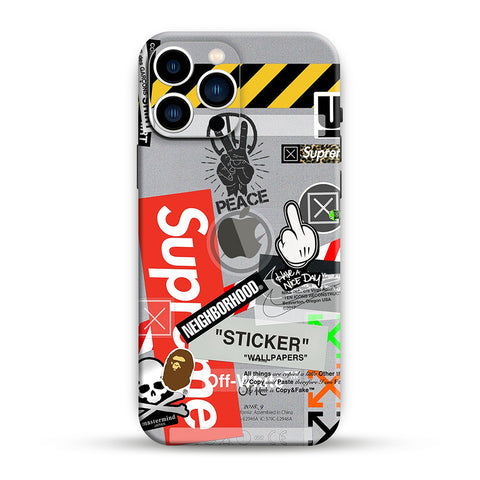 Warning Graffiti Mobile Skin