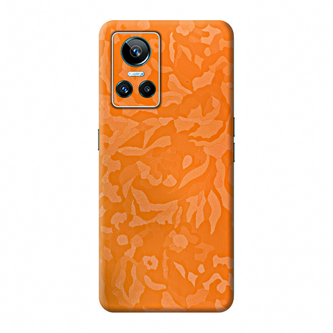 Orange Camo Texture Skin For Realme