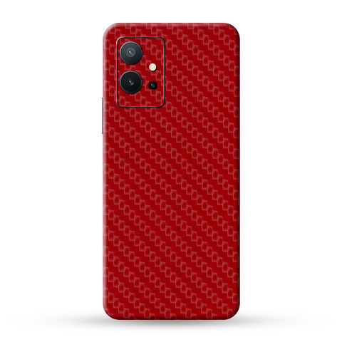 Red Carbon Fibre Skin For Vivo