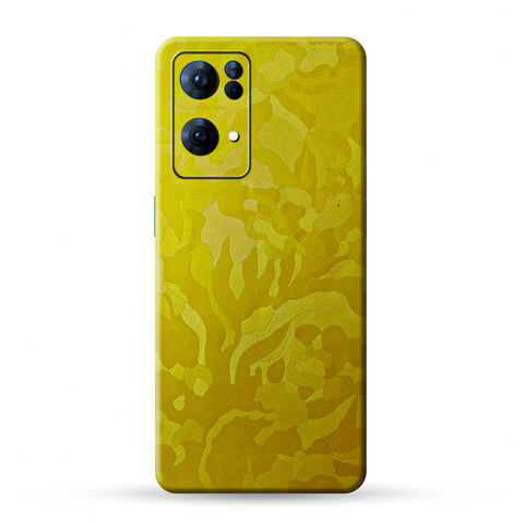 Yellow Camo Skin For Oppo